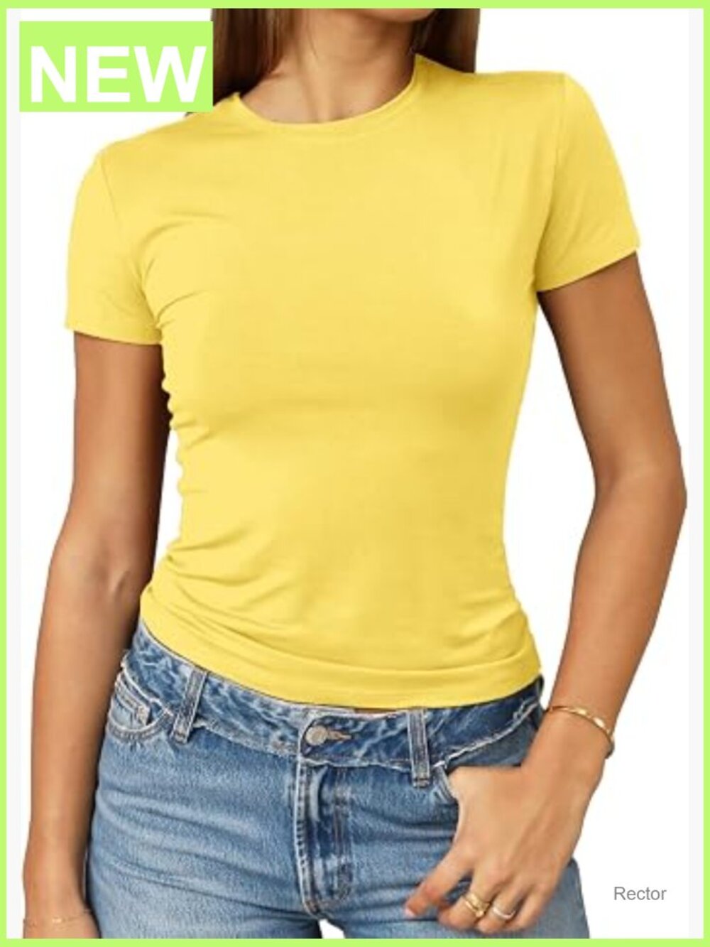 Women's Slim Fit Crop T-Shirt Short Sleeve Crew Neck Going Out Top Summer